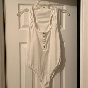 White Racerback Bodysuit